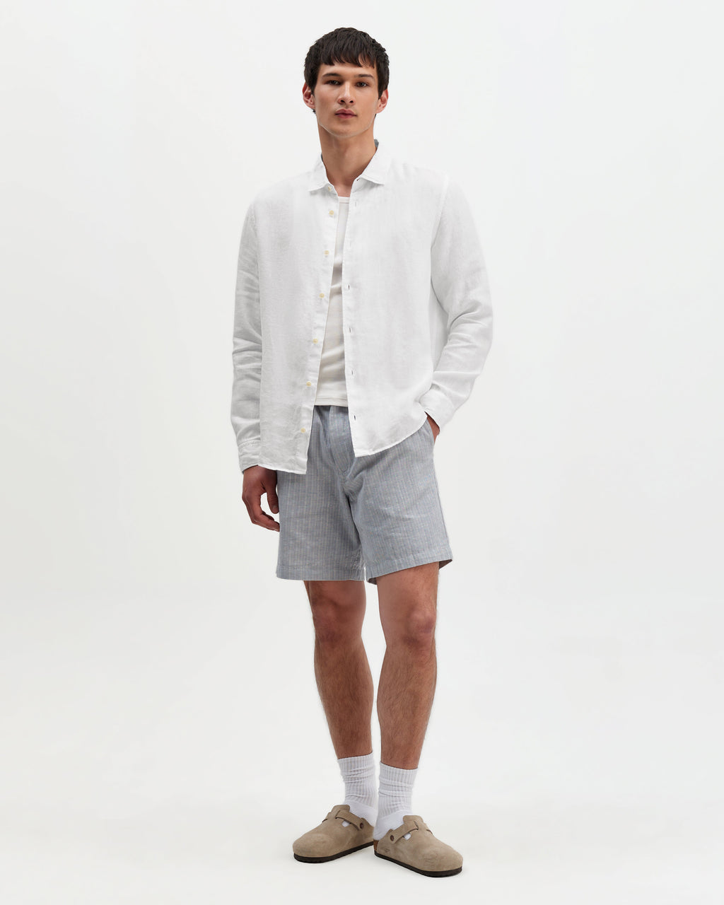 Dartford - White Washed Linen Shirt