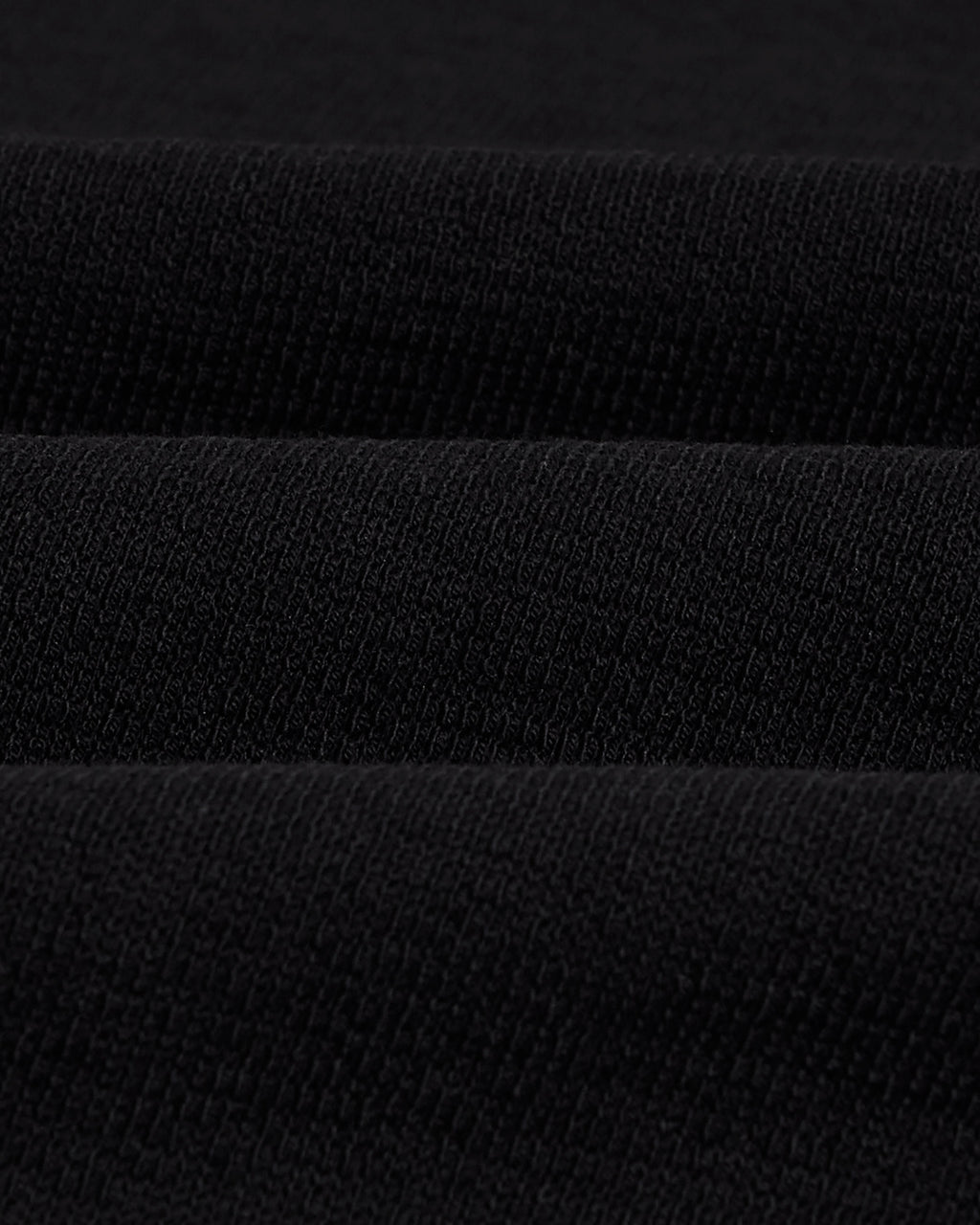 Dean - Black Textured Organic Cotton T-Shirt