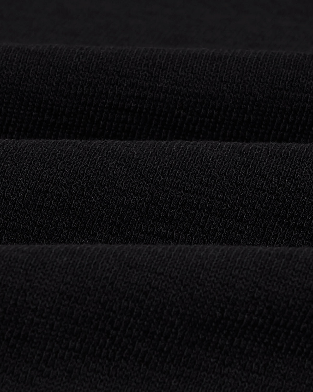 Dean - Black Textured Organic Cotton T-Shirt