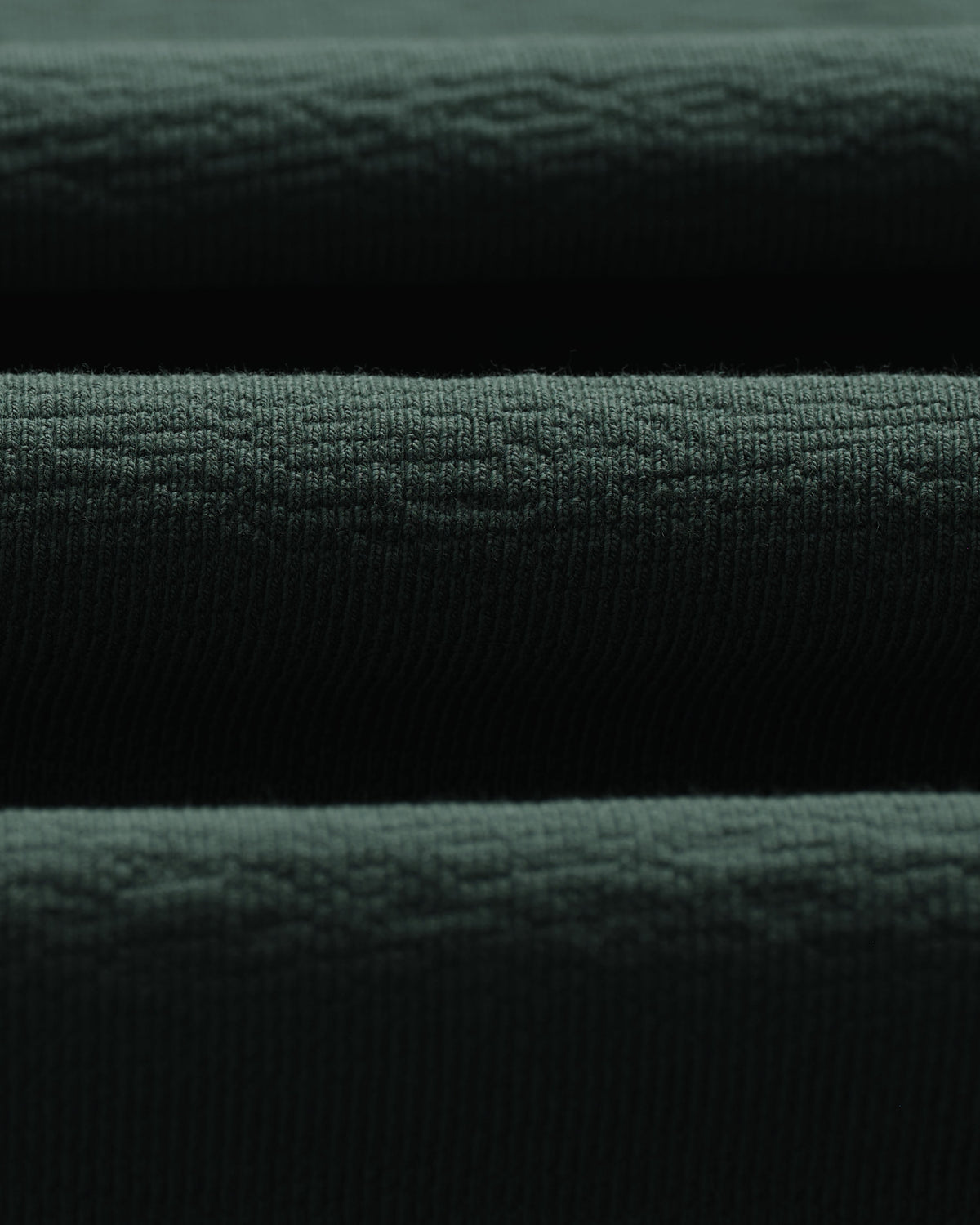 Dean - Bottle Green Textured Organic Cotton T-Shirt