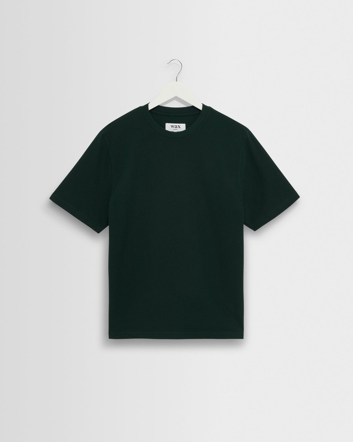 Dean - Bottle Green Textured Organic Cotton T-Shirt