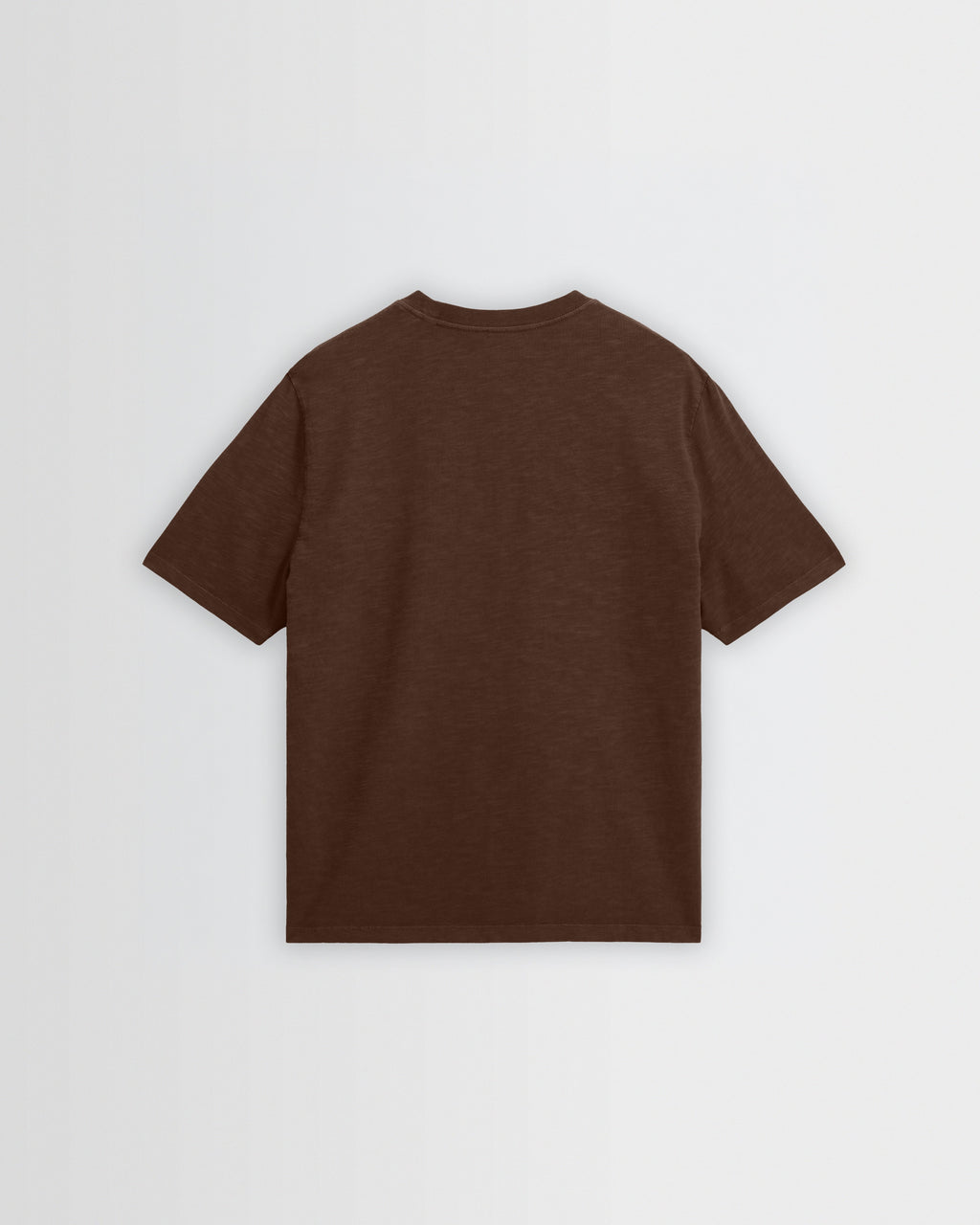 Dean - Brown Slub Cotton Pocket T-Shirt