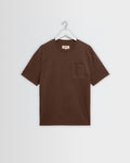 Dean - Brown Slub Cotton Pocket T-Shirt