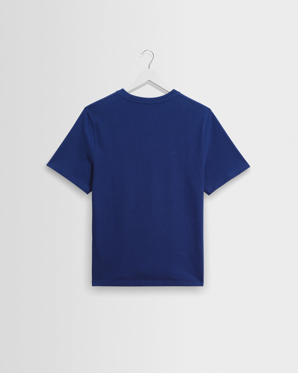 Dean - Cobalt Blue Textured Organic Cotton T-Shirt