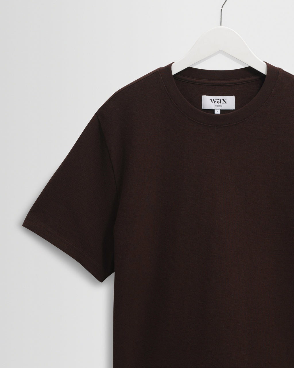 Dean - Dark Brown Textured Organic Cotton T-Shirt