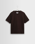 Dean - Dark Brown Textured Organic Cotton T-Shirt