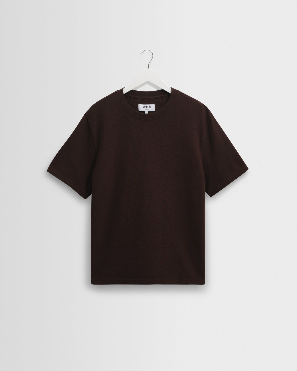 Dean - Dark Brown Textured Organic Cotton T-Shirt