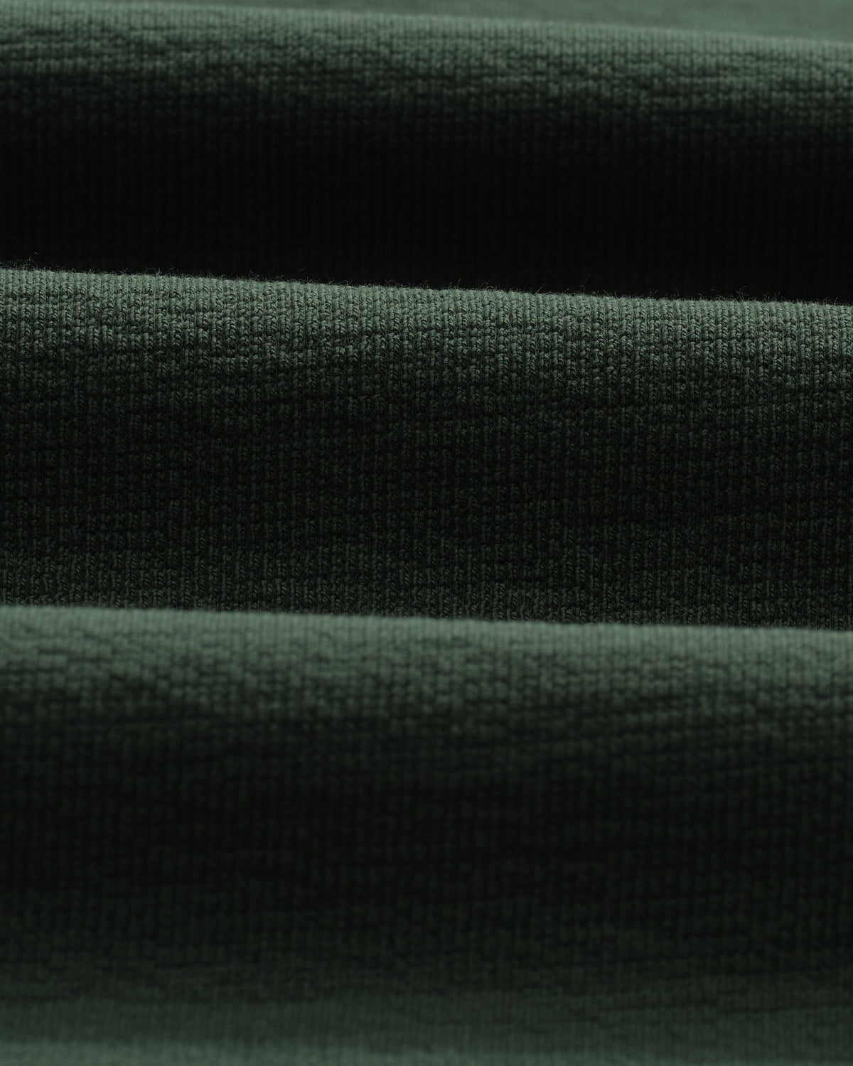 Dean - Dark Green Textured Organic Cotton T-Shirt