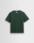 Dean - Dark Green Textured Organic Cotton T-Shirt