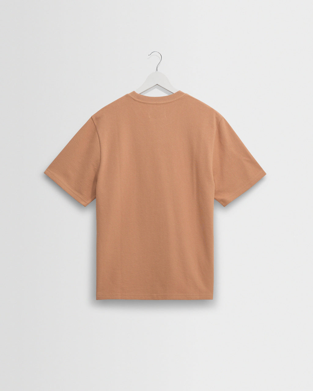 Dean - Dusty Orange Textured Organic Cotton T-Shirt