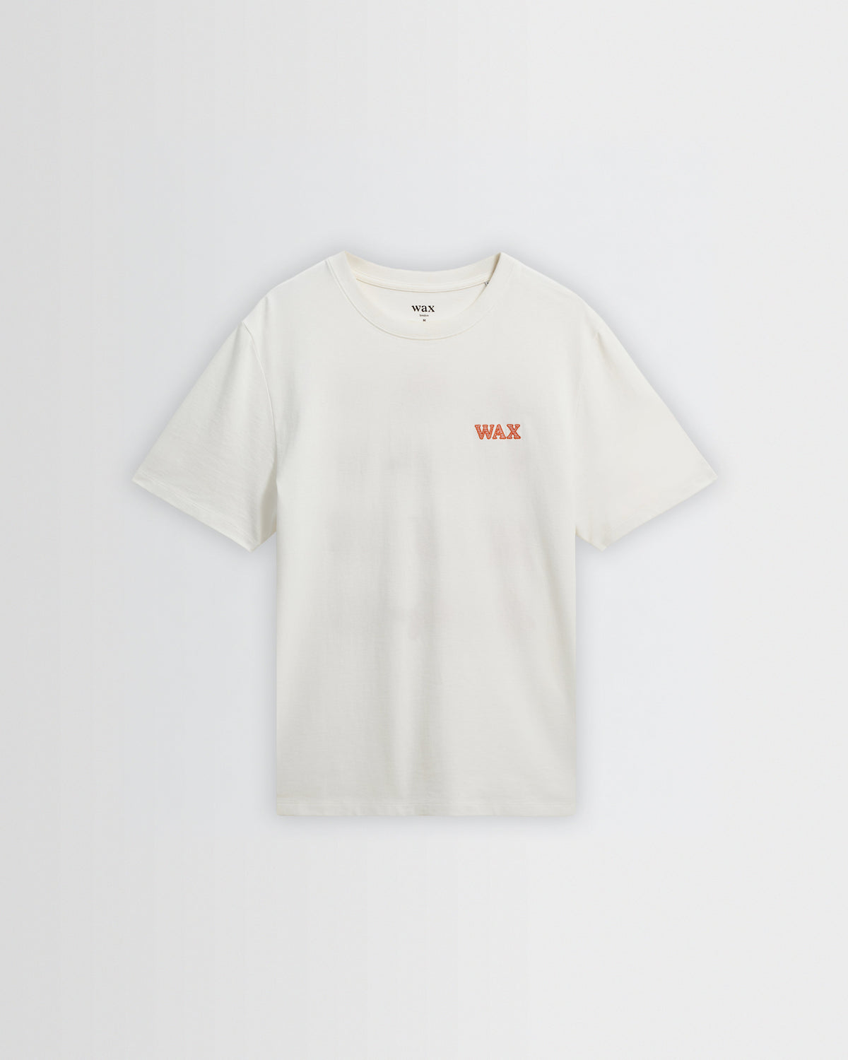 Dean - Ecru And Rust Grid Embroidered T-Shirt