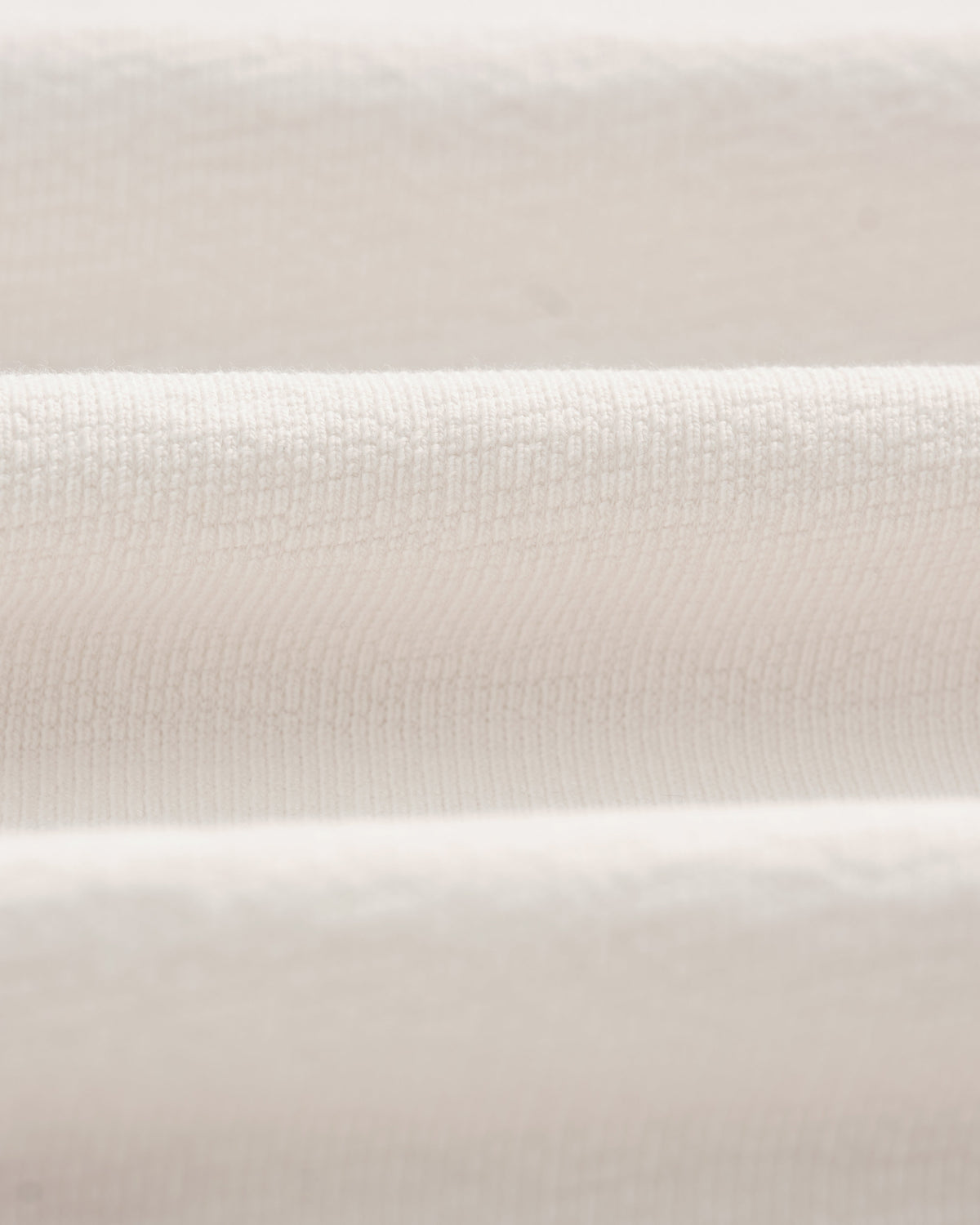 Dean - Ecru Textured Organic Cotton T-Shirt