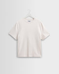 Dean - Ecru Textured Organic Cotton T-Shirt