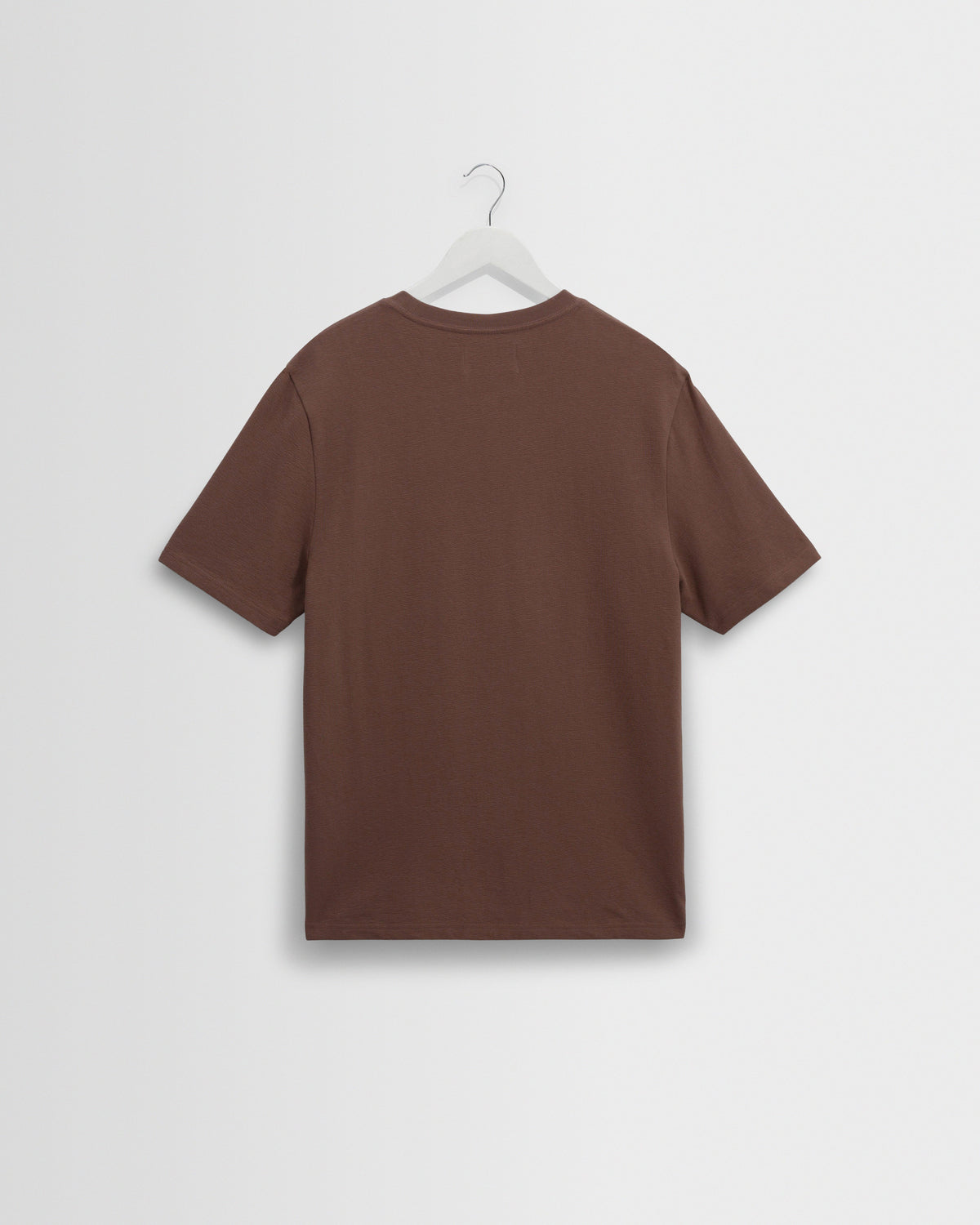Dean - Mid Brown Textured Organic Cotton T-Shirt