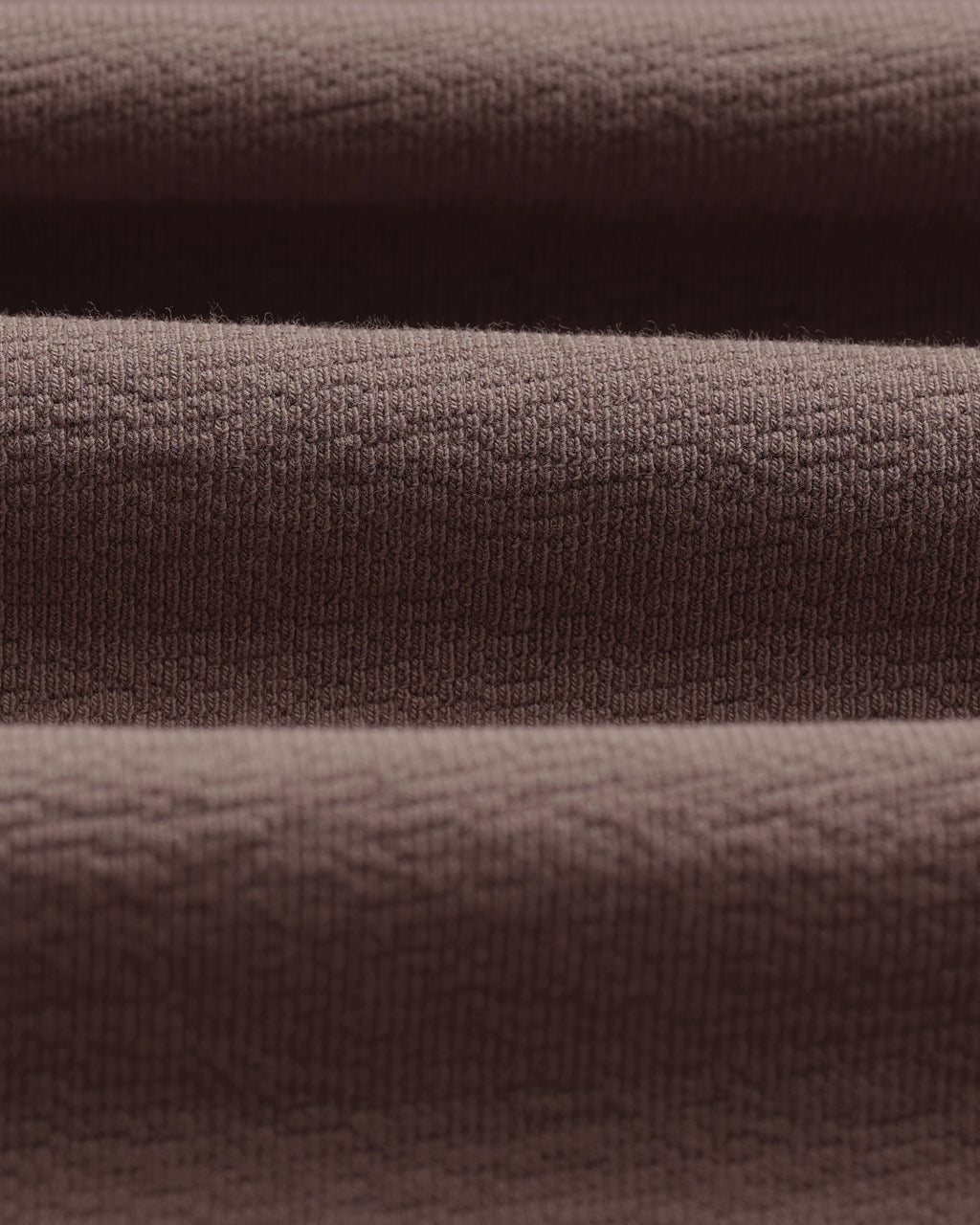 Dean - Mid Brown Textured Organic Cotton T-Shirt