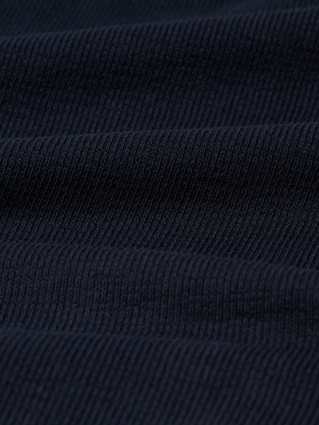 Dean - Navy Textured Organic Cotton T-Shirt