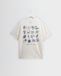 Dean - Off White Grid Sketch Graphic T-Shirt