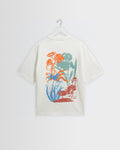 Dean - Off White Layered Flower Graphic T-Shirt
