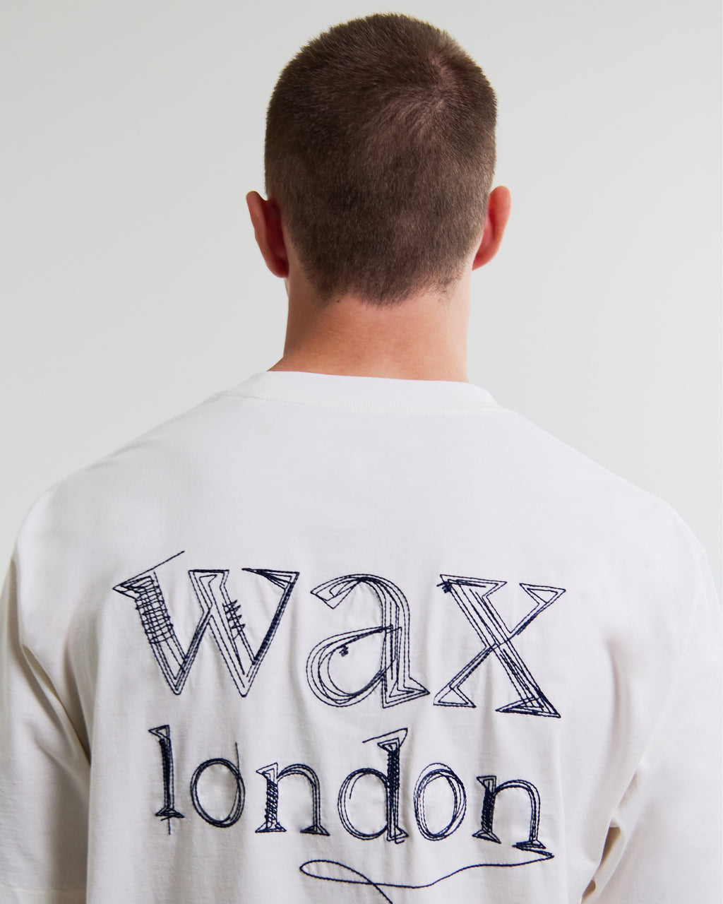 Dean - Off White Scribble Text T-Shirt