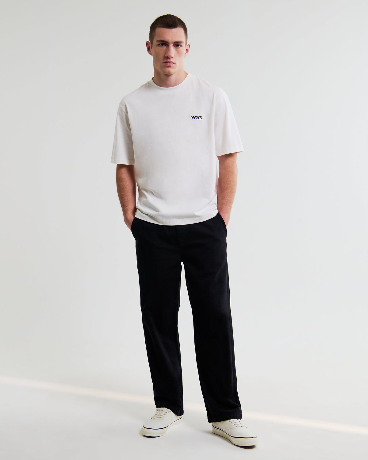 Dean - Off White Scribble Text T-Shirt
