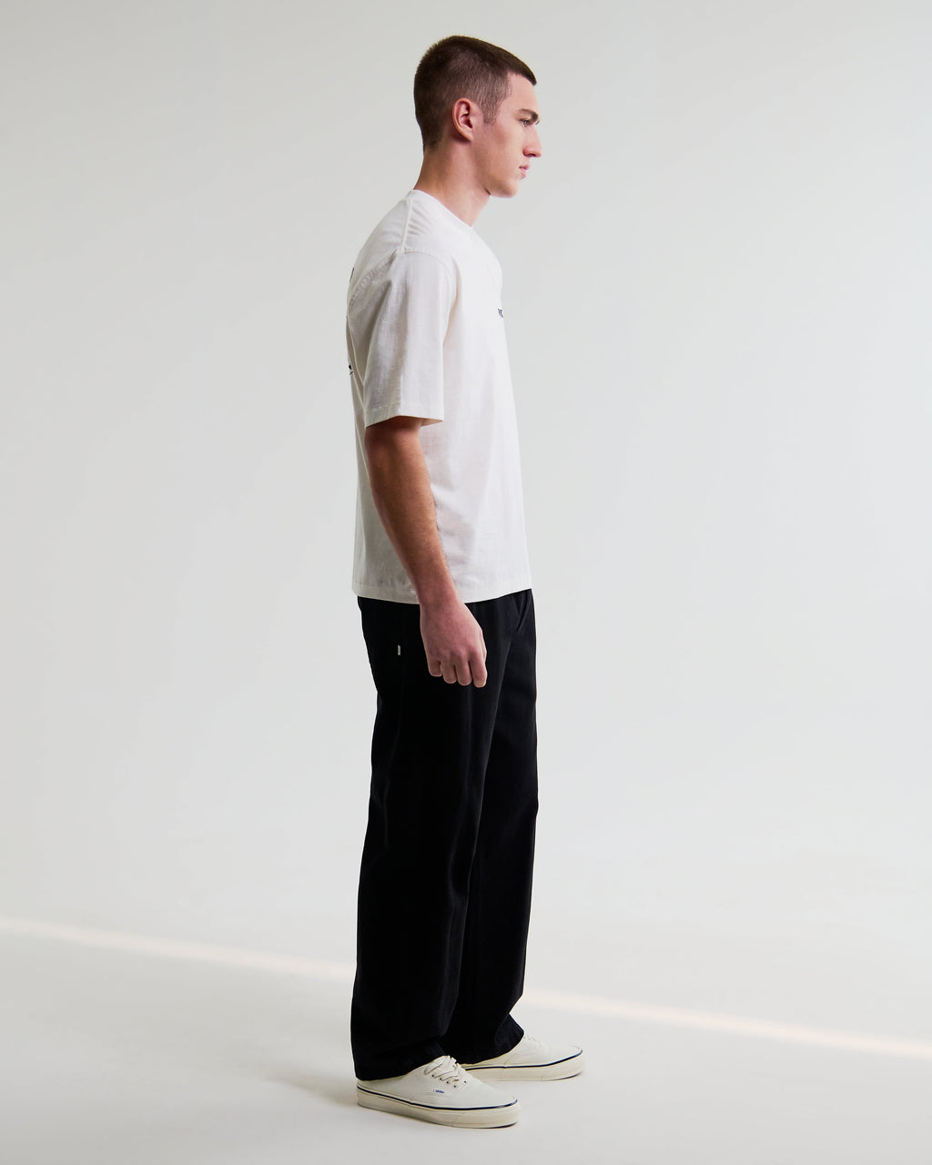 Dean - Off White Scribble Text T-Shirt