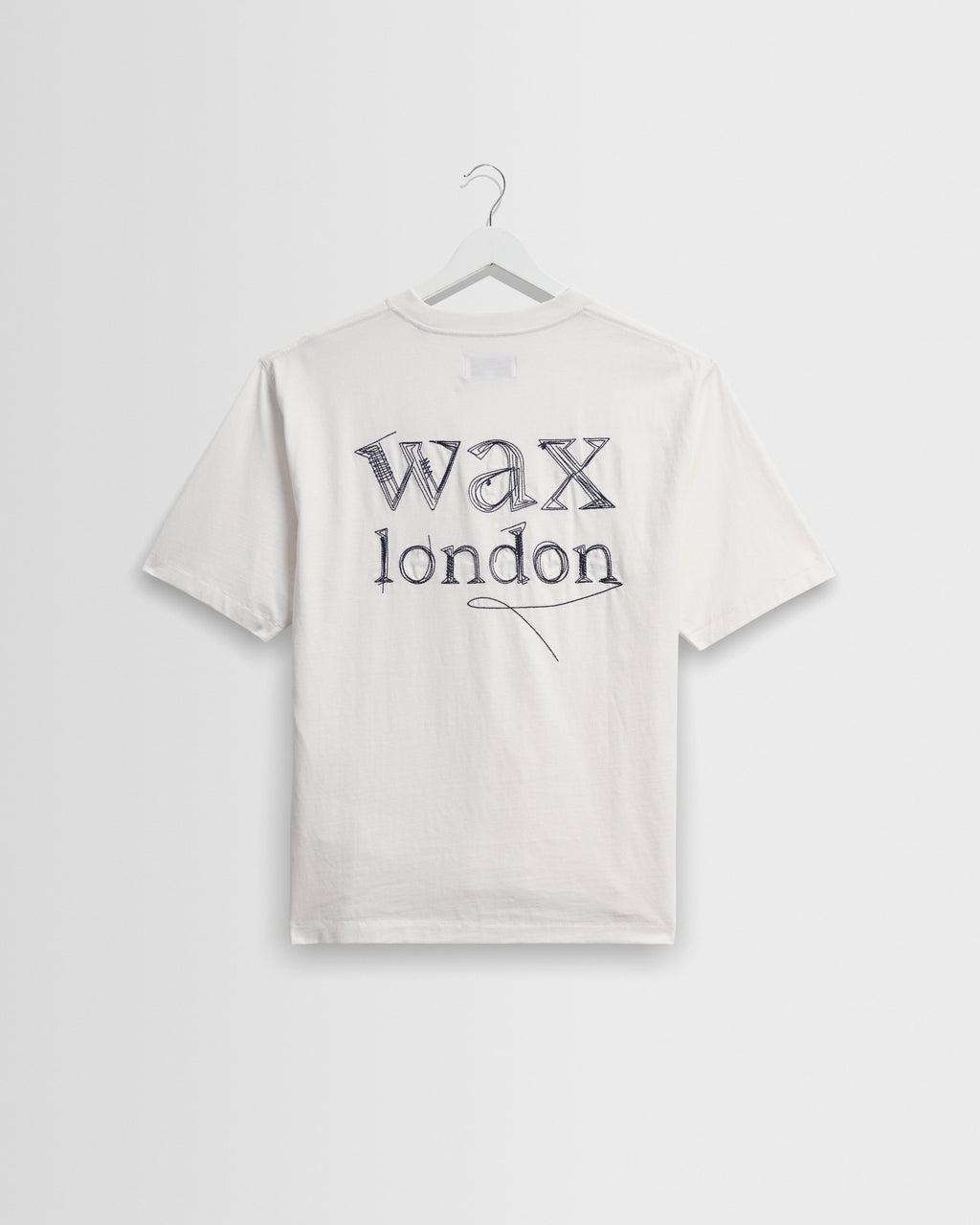 Dean - Off White Scribble Text T-Shirt