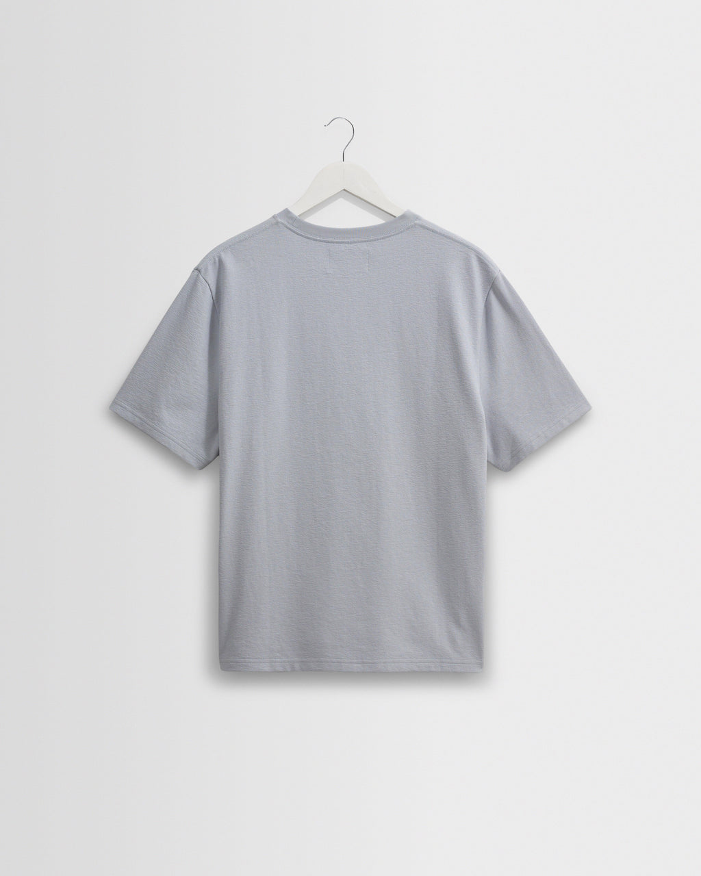 Dean - Pale Blue Textured Organic Cotton T-Shirt