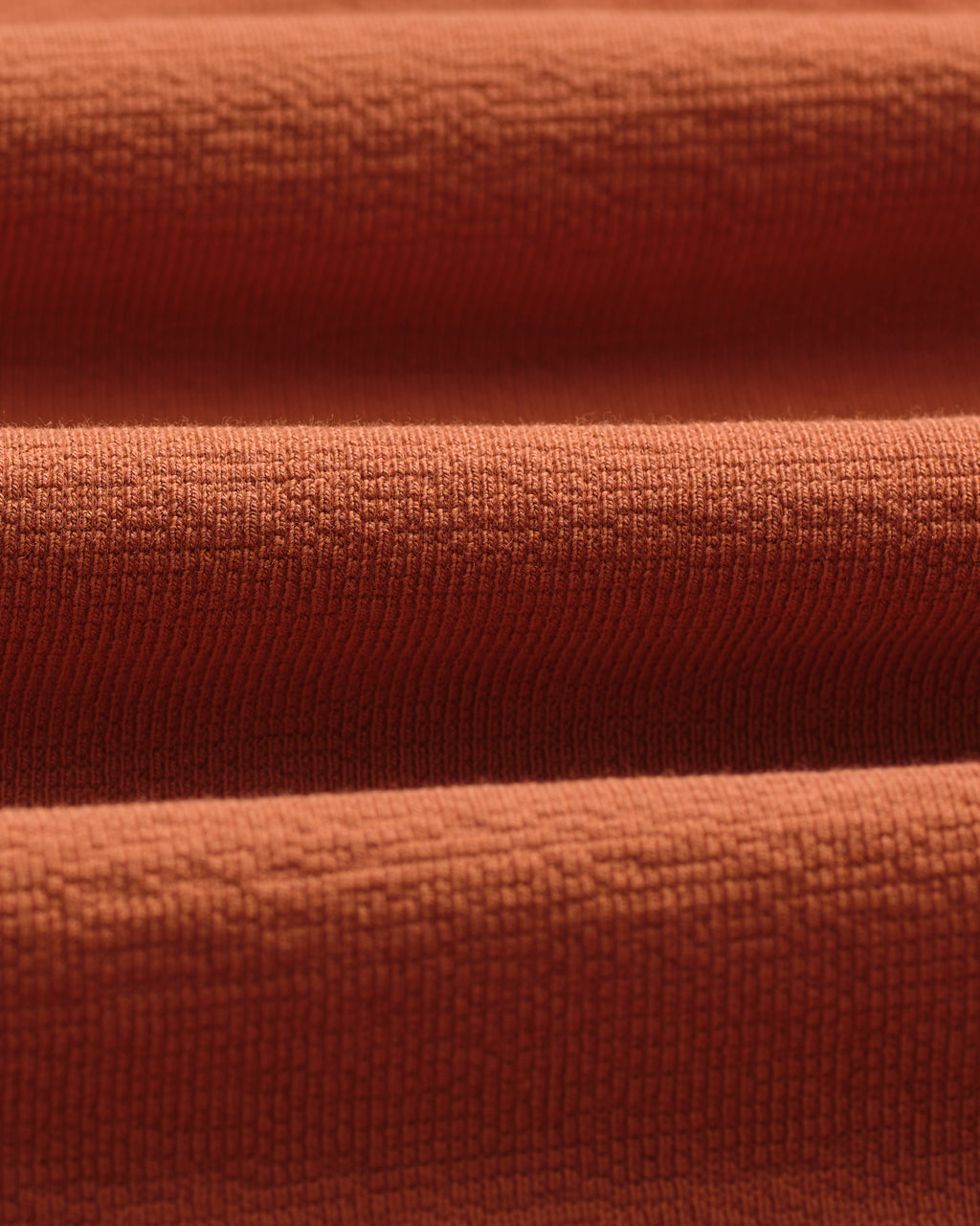 Dean - Rust Textured Organic Cotton T-Shirt
