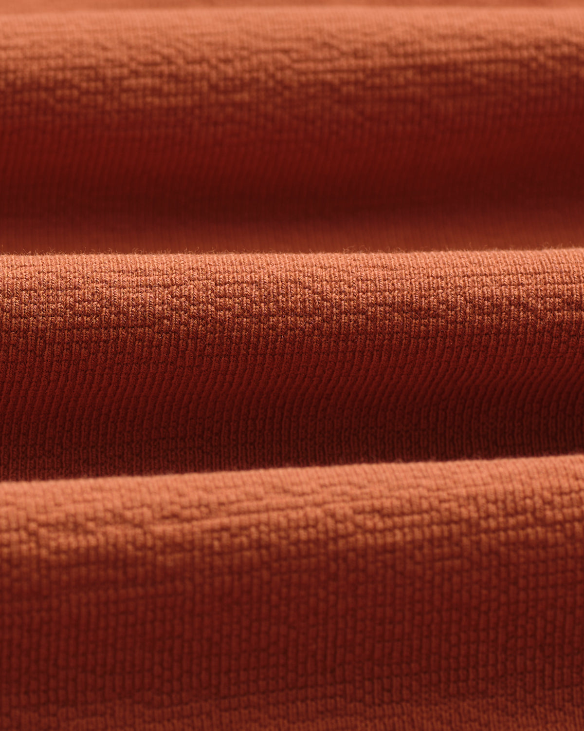 Dean - Rust Textured Organic Cotton T-Shirt