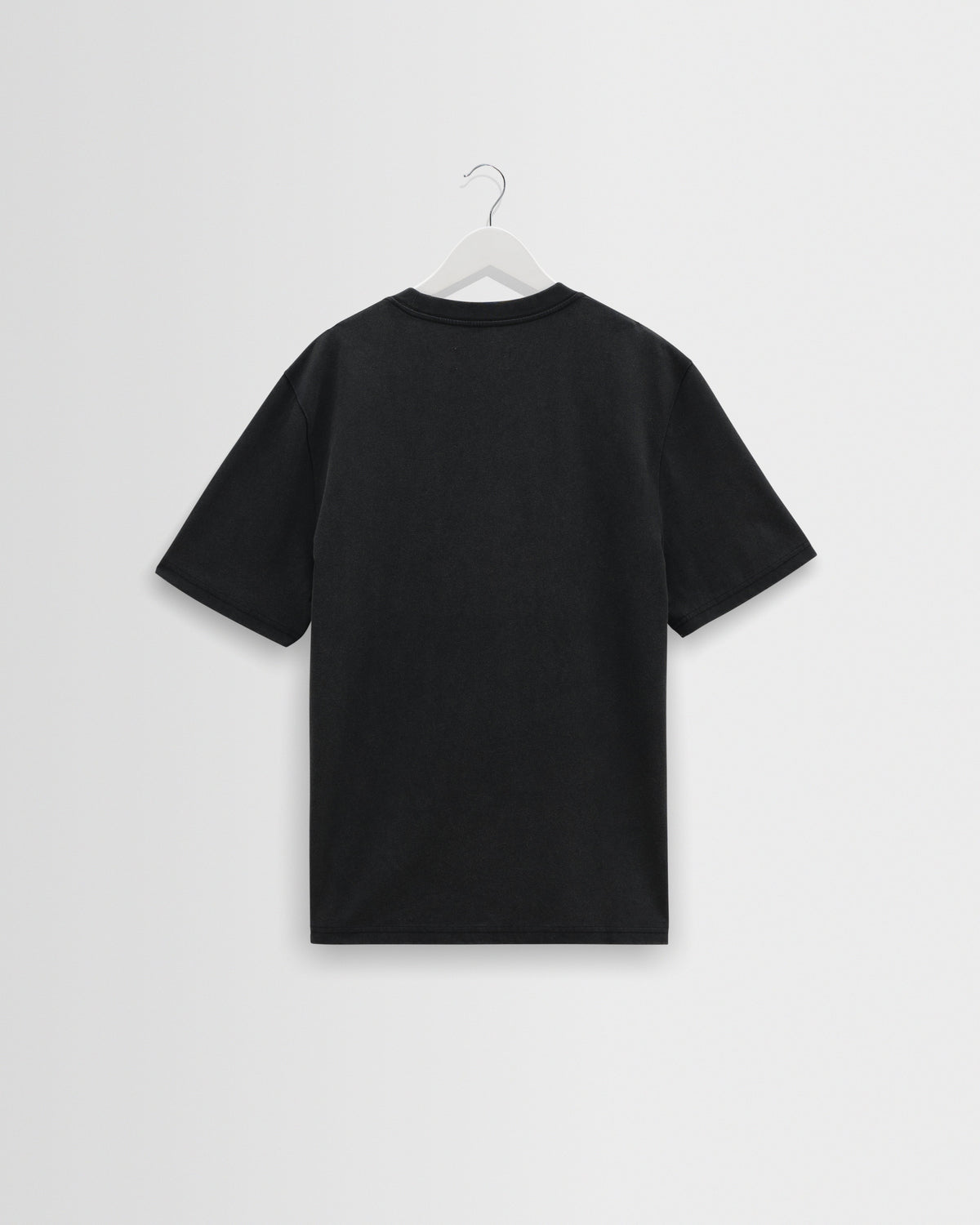 Dean - Washed Black Compact Cotton Pocket T-Shirt