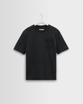 Dean - Washed Black Compact Cotton Pocket T-Shirt
