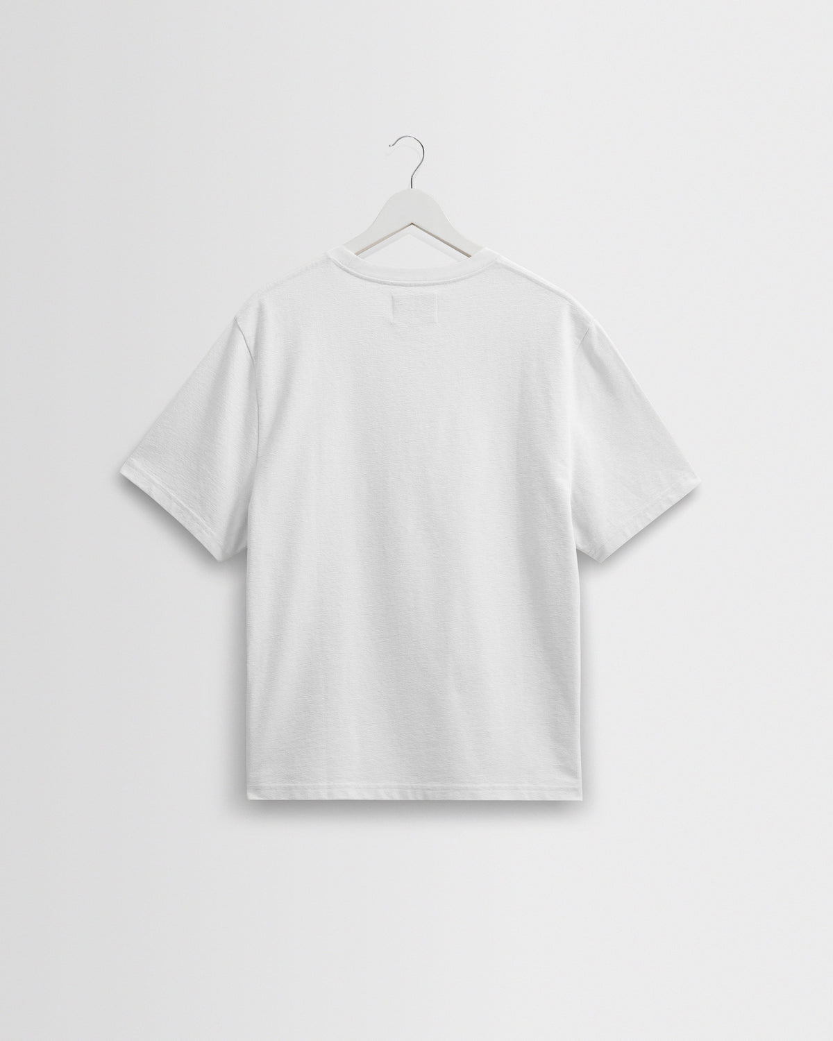 Dean - White Textured Organic Cotton T-Shirt