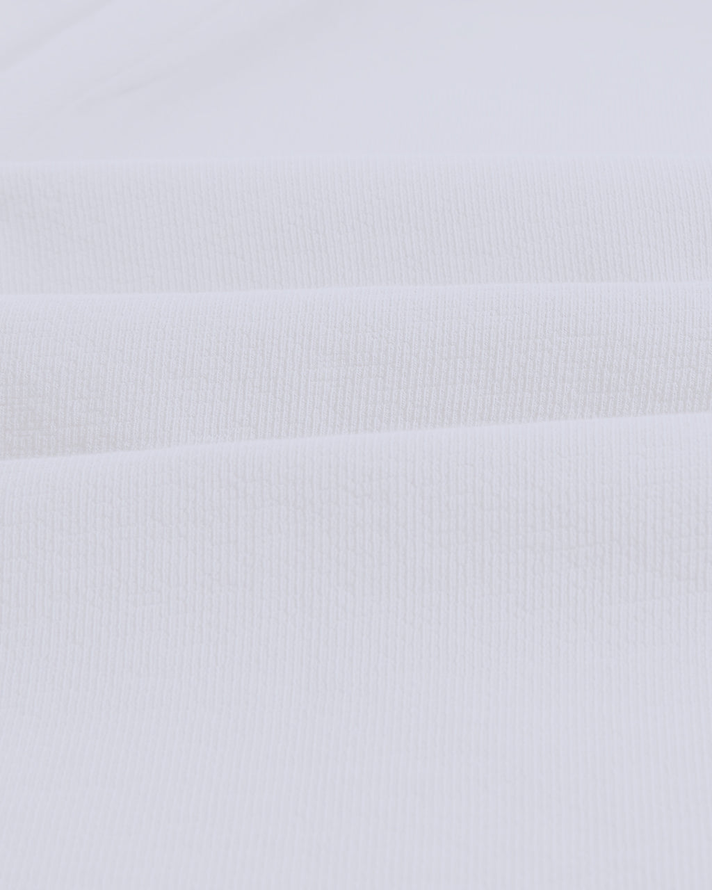 Dean - White Textured Organic Cotton T-Shirt