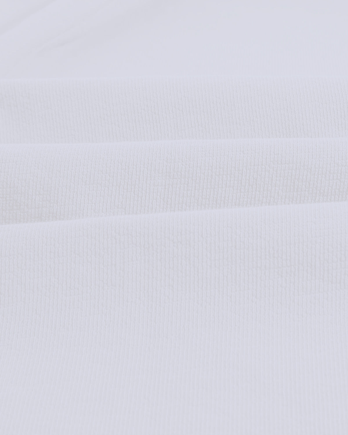 Dean - White Textured Organic Cotton T-Shirt