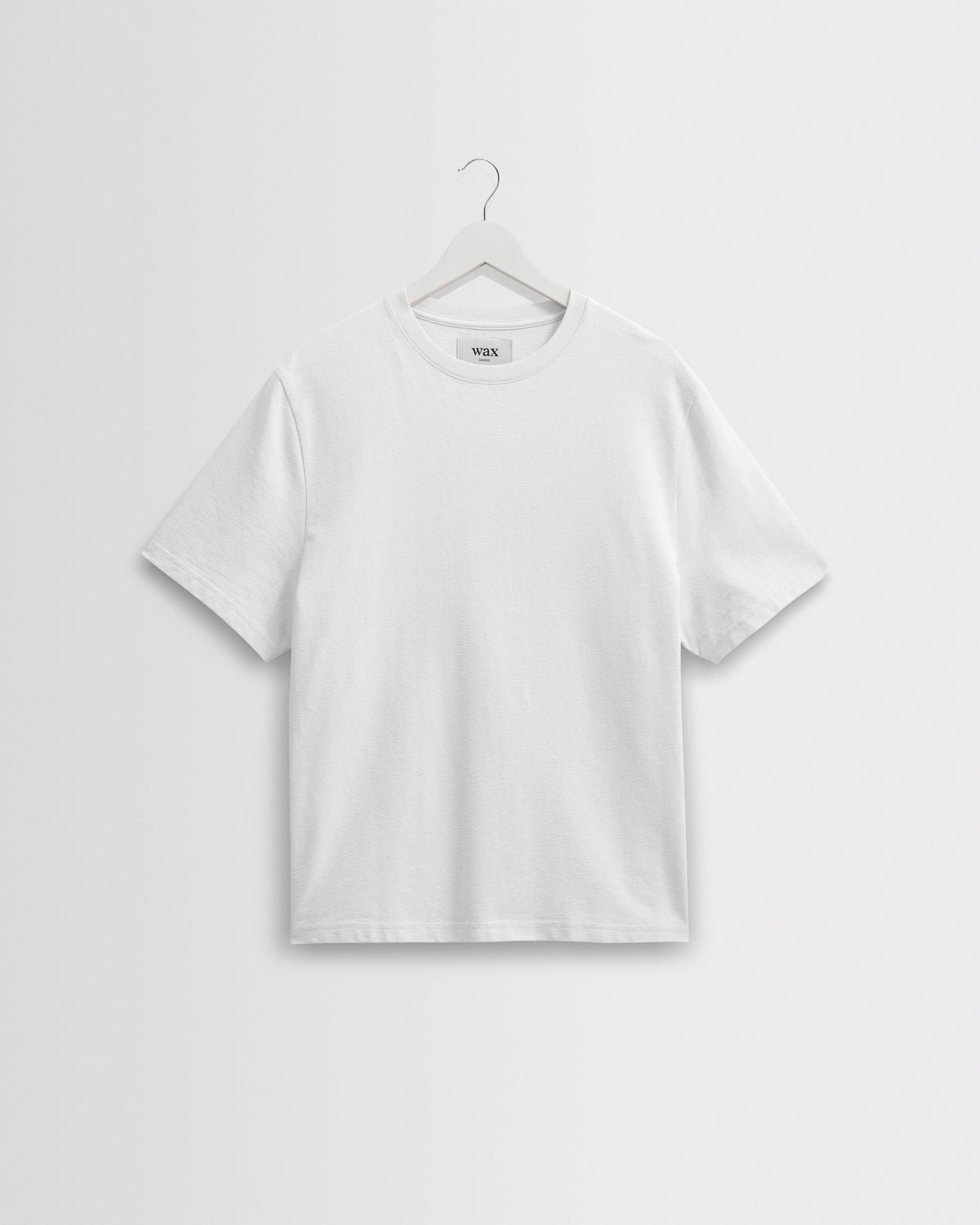 Dean - White Textured Organic Cotton T-Shirt