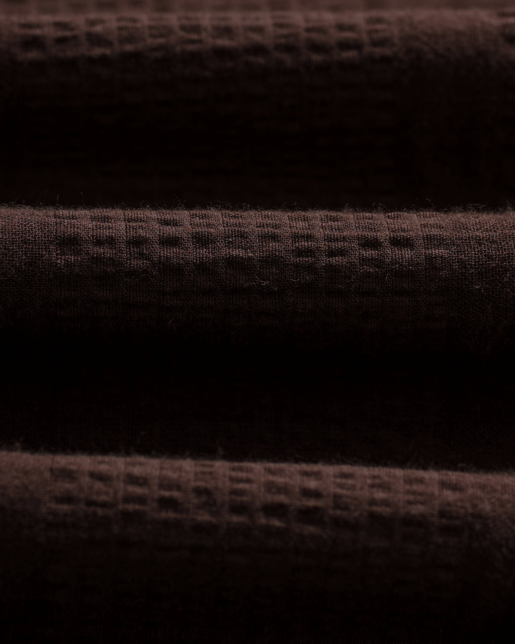 Didcot - Brown Double-Weave Seersucker Short-Sleeve Shirt