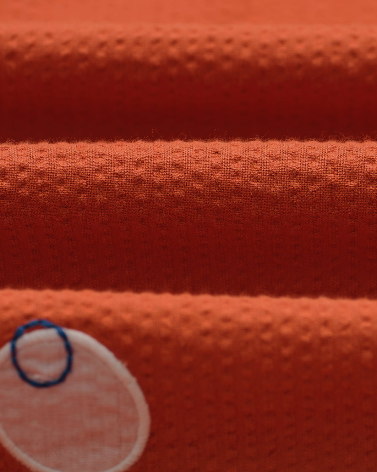 Didcot - Terracotta And Ecru Scribble Applique Short-Sleeve Shirt