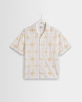 Didcot - White Corded Lace Short-Sleeve Shirt