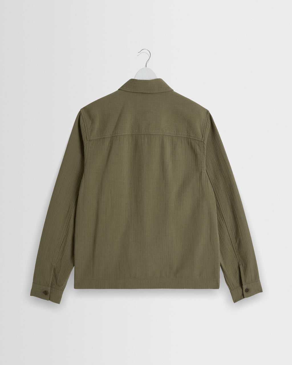 Eldon - Khaki Crinkle Cotton-Linen Jacket