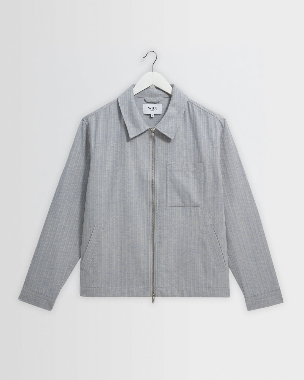 Eldon - Light Blue Herringbone Cotton Jacket
