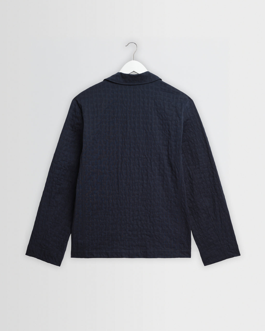Exmouth - Navy Dobby Cotton Blazer