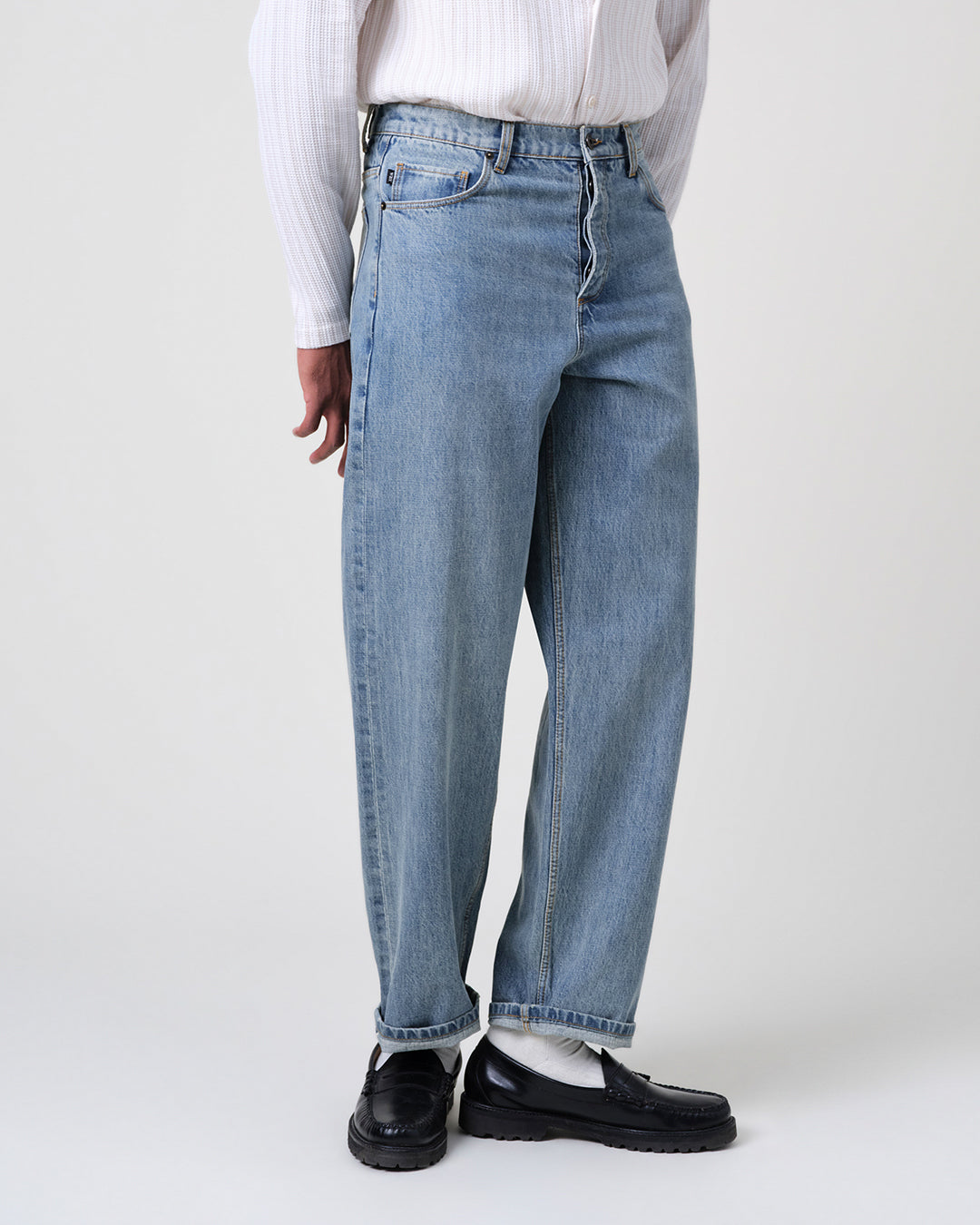 Felix - Blue Wash Selvedge Loose Fit Denim Jeans