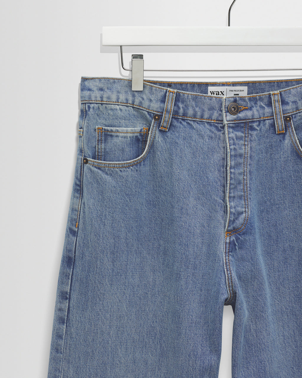 Felix - Blue Wash Selvedge Loose Fit Denim Jeans