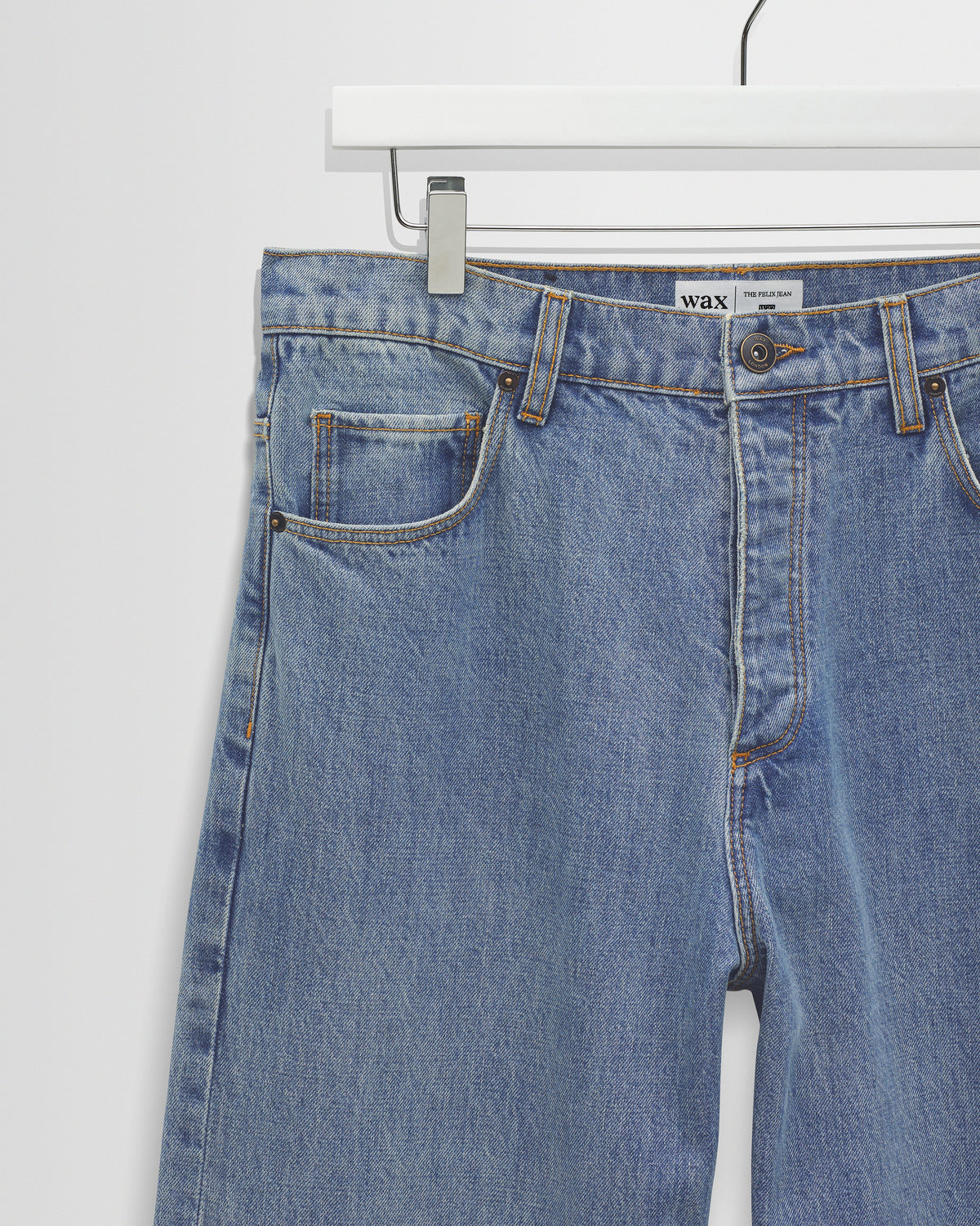 Felix - Blue Wash Selvedge Loose Fit Denim Jeans