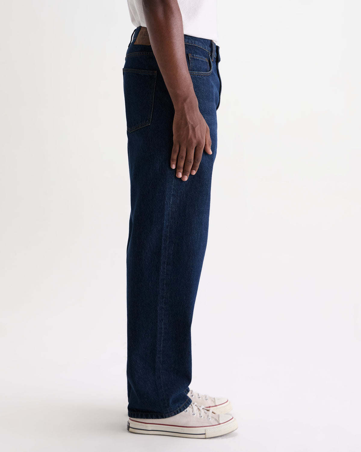 Felix - Dark Vintage Blue Wash Loose Fit Denim Jeans