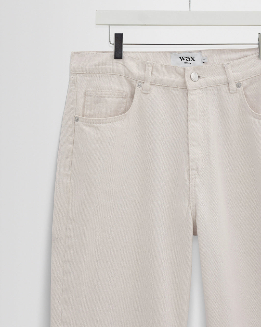 Felix - Ecru Loose Fit Denim Jeans