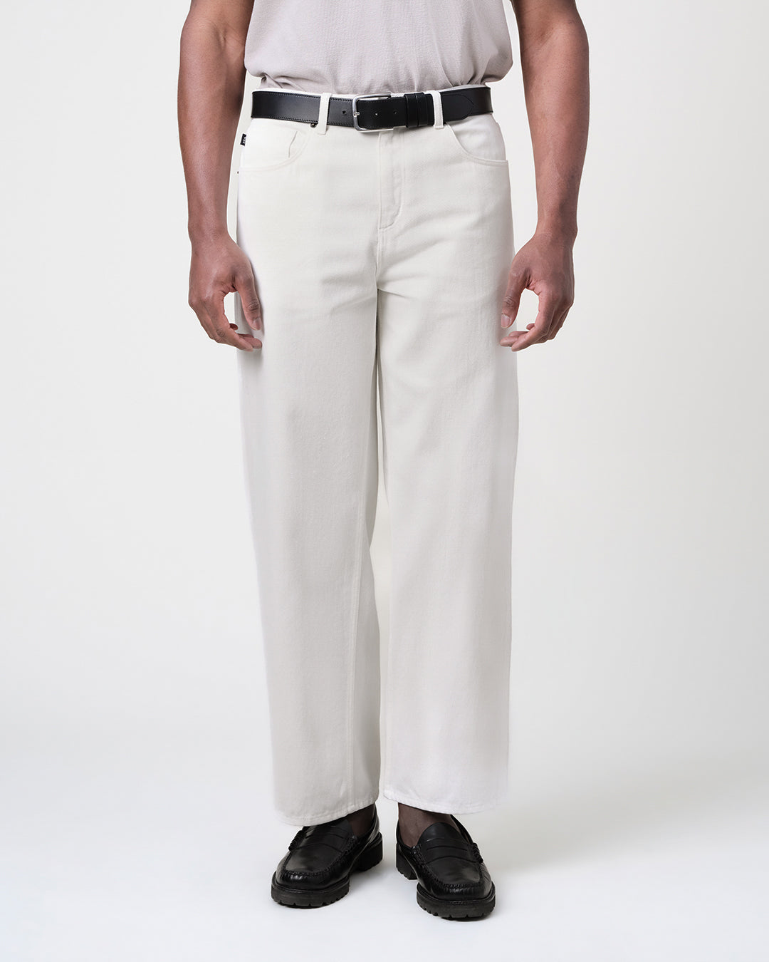 Felix - Off White Loose Fit Denim Jeans