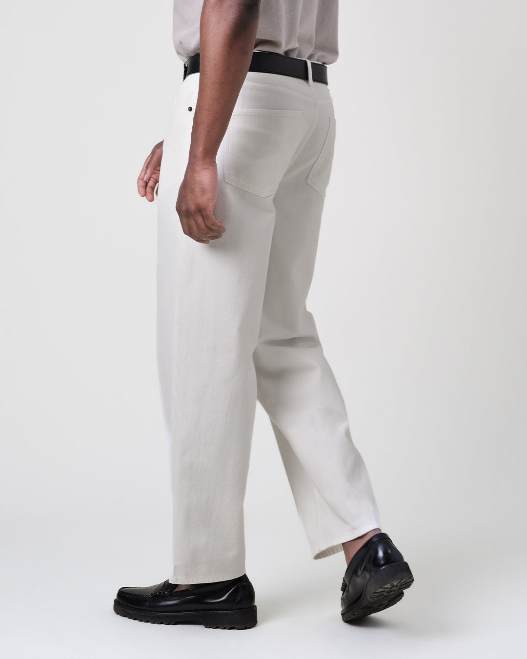 Felix - Off White Loose Fit Denim Jeans