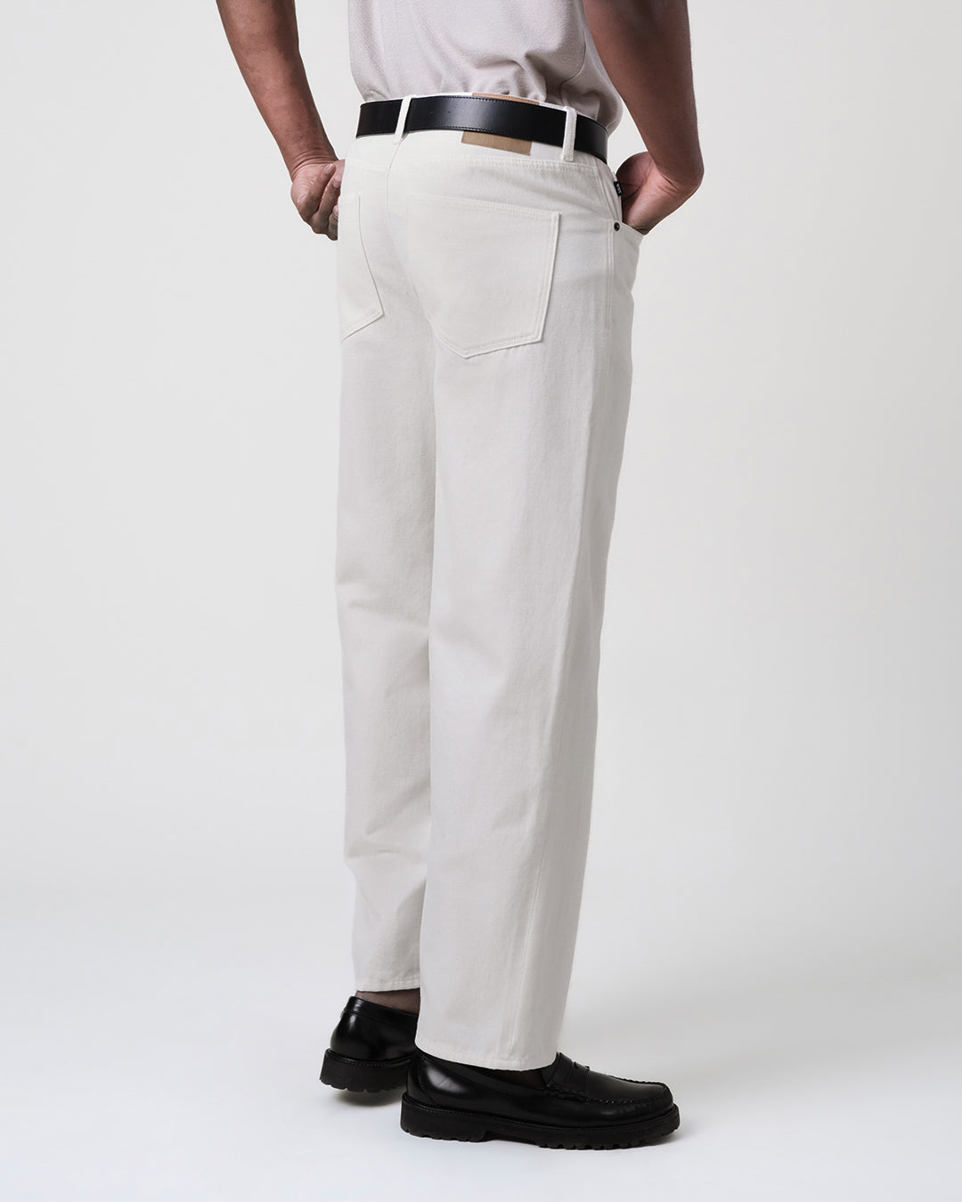Felix - Off White Loose Fit Denim Jeans