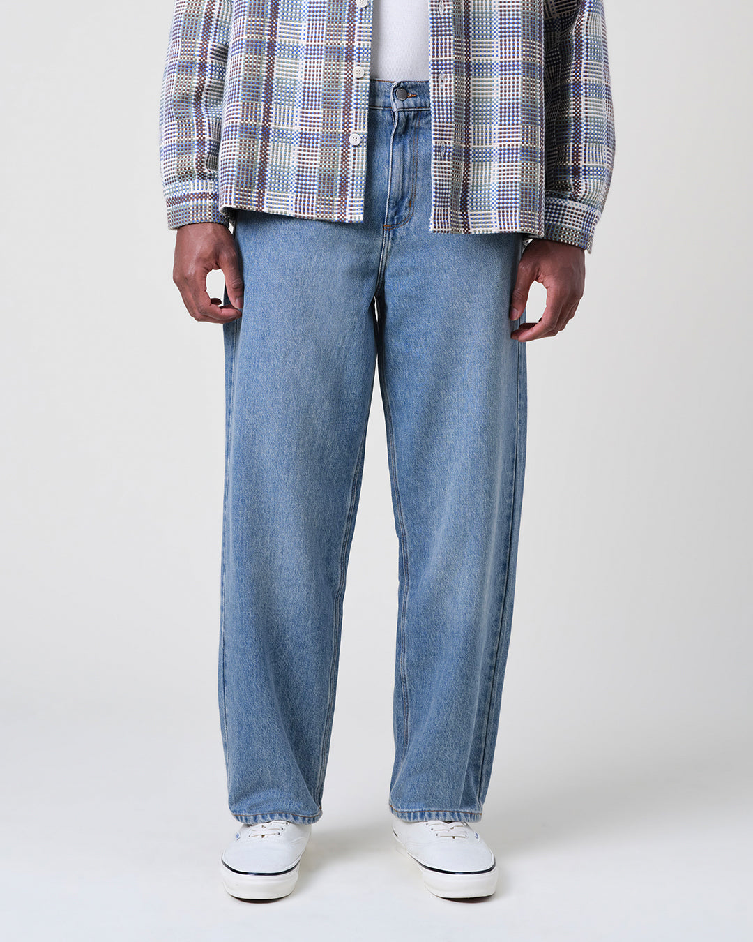 Felix - Vintage Antique Blue Loose Fit Denim Jeans